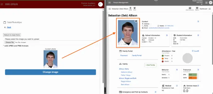 WebForm: Subir imagen estudiante